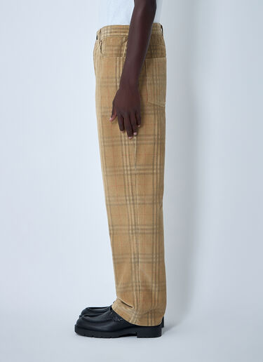 Burberry Cotton Check Pants Beige bur0161010