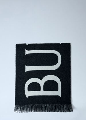 Burberry Check Wool Scarf Black bur0161018