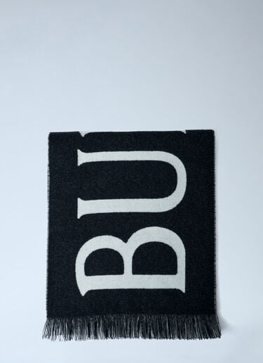 Burberry Check Wool Scarf Black bur0161018