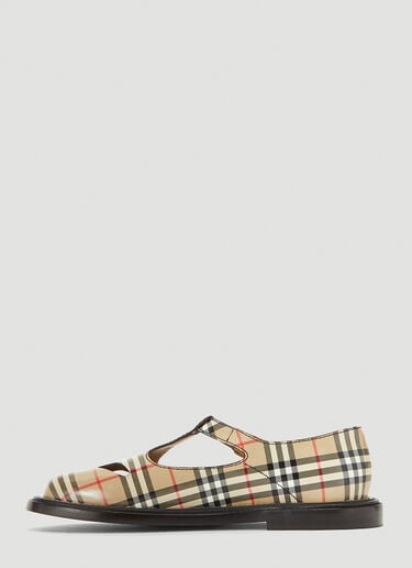 Vintage-Check T-Bar Shoes Burberry Vintage-Check T-Bar Shoes Beige bur0239032