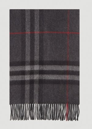 Burberry Giant Icon Cashmere Scarf Grey bur0243064
