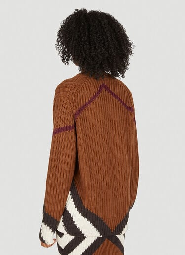 카린 쉐브론 가디건 Burberry 카린 쉐브론 가디건 브라운 bur0249018