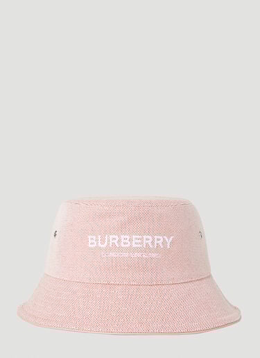 로고 자수 버킷 햇 Burberry 로고 자수 버킷 햇 핑크 bur0251099
