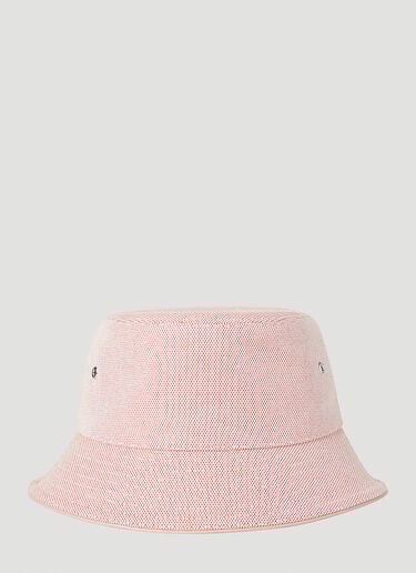 로고 자수 버킷 햇 Burberry 로고 자수 버킷 햇 핑크 bur0251099