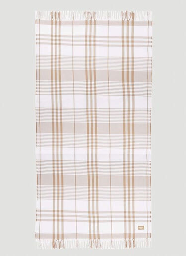 체크 비치 타월 Burberry 체크 비치 타월 베이지 bur0252057