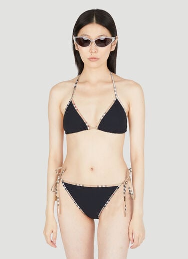 Check Triangle Bikini Burberry Check Triangle Bikini Black bur0252079