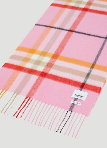 Burberry Check Cashmere Scarf Pink bur0253091