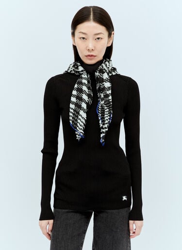 围巾罗纹针织衫 Burberry 围巾罗纹针织衫 黑色 bur0255039
