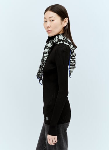 围巾罗纹针织衫 Burberry 围巾罗纹针织衫 黑色 bur0255039