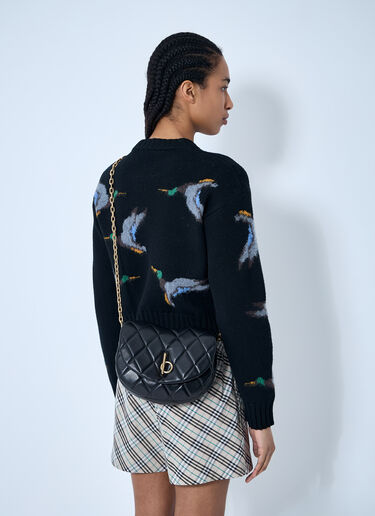 Burberry 摇马单肩包  黑色 bur0259018