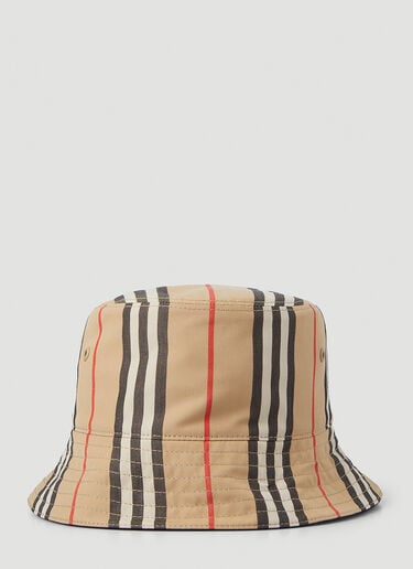 Icon Stripe Bucket Hat Burberry Icon Stripe Bucket Hat Beige bur0346001