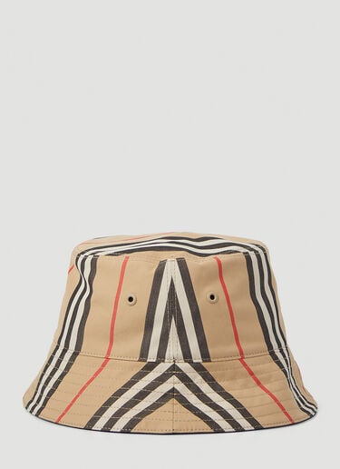 Icon Stripe Bucket Hat Burberry Icon Stripe Bucket Hat Beige bur0346001