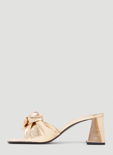 Lamar Parchment Heeled Sandals BY FAR Lamar Parchment Heeled Sandals Gold byf0252024