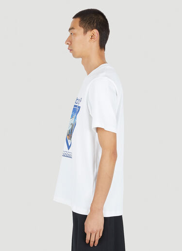 Casablanca Aiiiiir Print T-Shirt Casablanca Casablanca Aiiiiir Print T-Shirt White cbl0150006