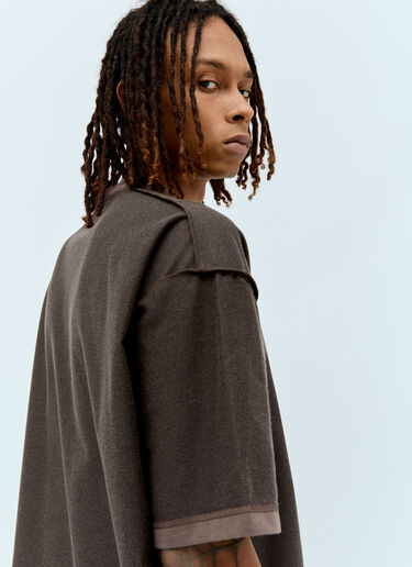 徽标印花 T 恤 Comme des Garçons Homme 徽标印花 T 恤 棕色 cdh0156012