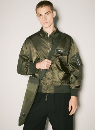 Logo Patch Tote Bag Comme des Garçons Homme Logo Patch Tote Bag Green cdh0158007