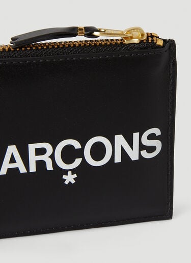 로고 지퍼 지갑 Comme des Garçons Wallet 로고 지퍼 지갑 블랙 cdw0346005