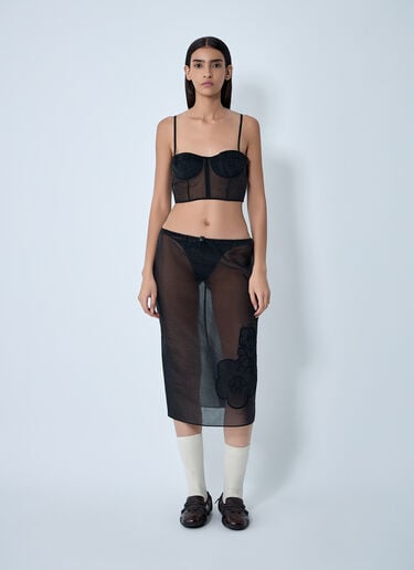 Semi-Sheer Bralet Cecilie Bahnsen Semi-Sheer Bralet Black cec0262008