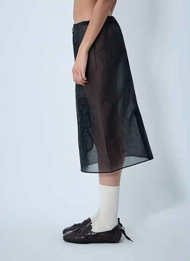 Cecilie Bahnsen Bambi Midi Skirt Black cec0262009