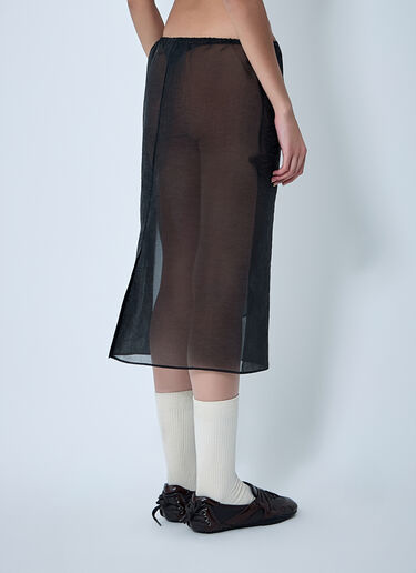 Cecilie Bahnsen Bambi Midi Skirt Black cec0262009