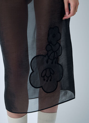 Cecilie Bahnsen Bambi Midi Skirt Black cec0262009