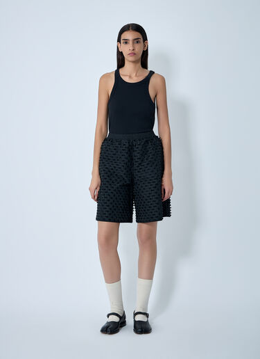 Cecilie Bahnsen Textured Shorts Black cec0262010