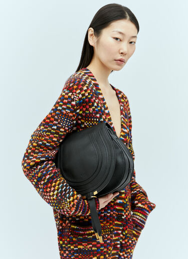 Chloé Marcie 中号马鞍包 黑色 chl0255049