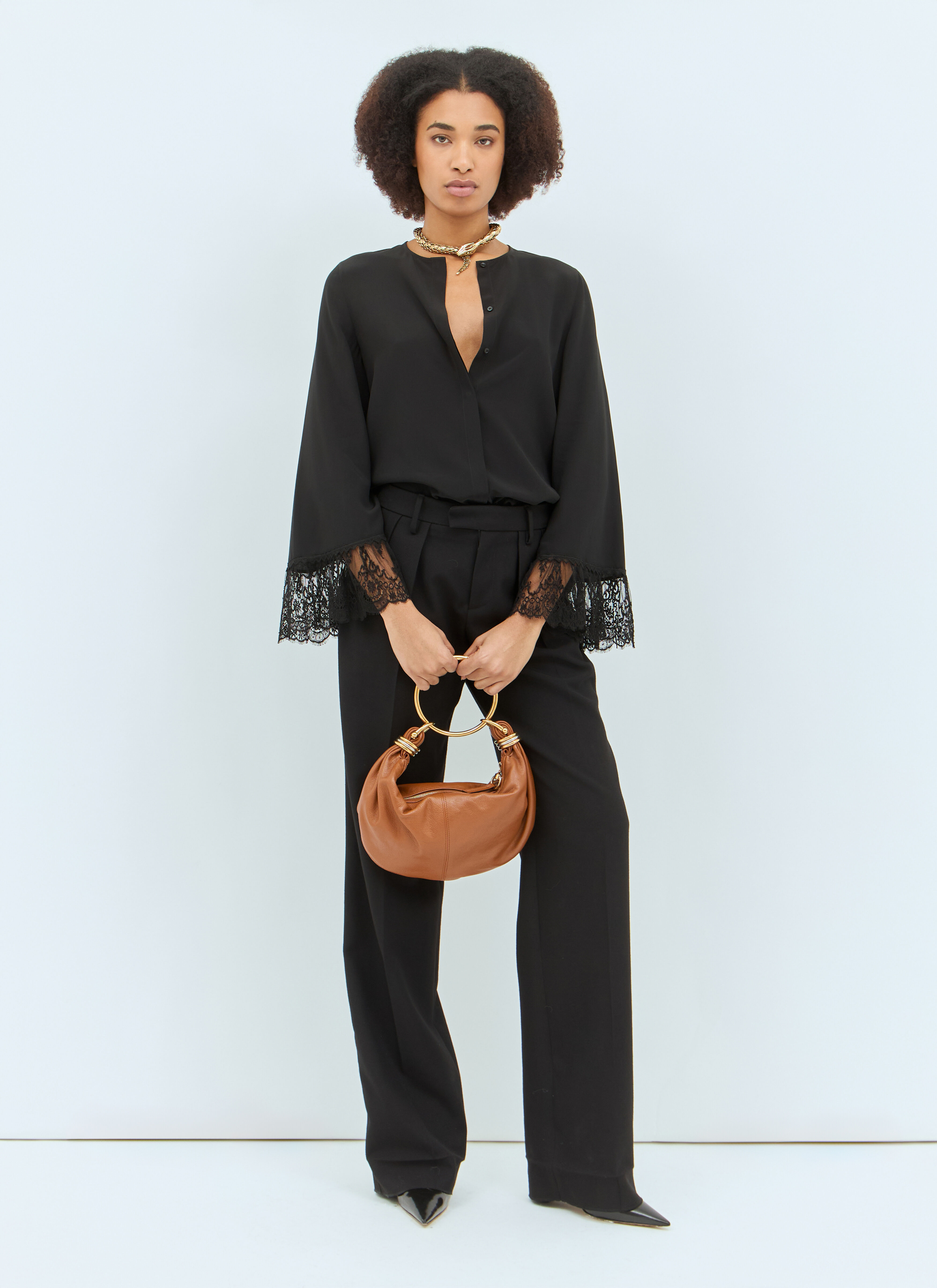 Chloé Women's' Small Bracelet Hobo Bag in Brown | LN-CC®