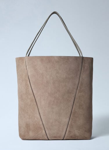 Large Suede Spin Tote Bag Chloé Large Suede Spin Tote Bag Beige chl0261046