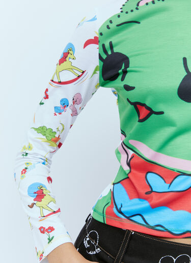 Chopova Lowena Sweet Neon Bear 平纹针织上衣 绿色 cho0254005