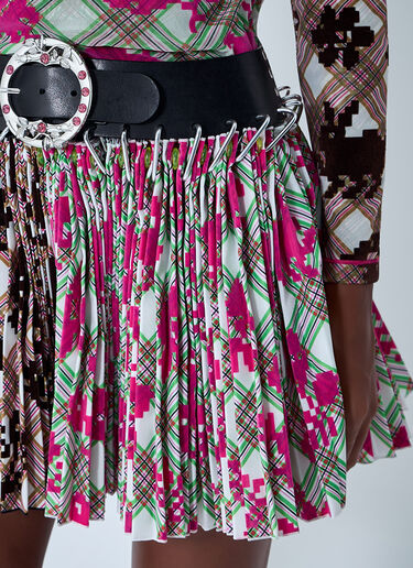 Pixel Party Mini Carabiner Skirt Chopova Lowena Pixel Party Mini Carabiner Skirt Pink cho0262003