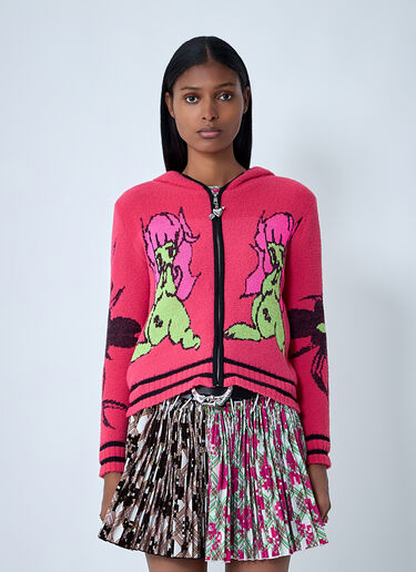 Chopova Lowena My Name Is Tiny Cardigan Red cho0262005
