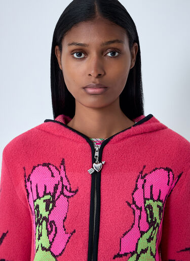 Chopova Lowena My Name Is Tiny Cardigan Red cho0262005
