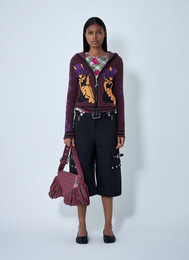 Tammie Jo Zip-Up Cardigan Chopova Lowena Tammie Jo Zip-Up Cardigan Brown cho0262006