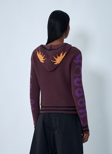 Chopova Lowena Tammie Jo Zip-Up Cardigan Brown cho0262006