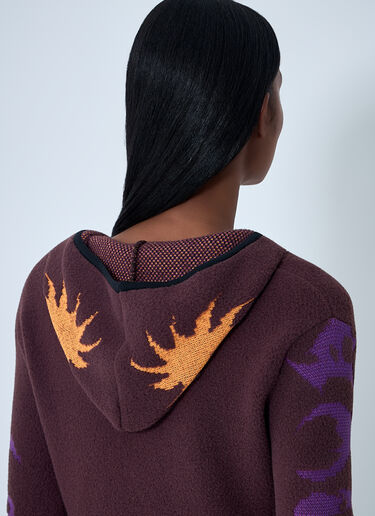 Chopova Lowena Tammie Jo Zip-Up Cardigan Brown cho0262006