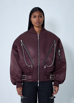 Chopova Lowena Helter Bomber Jacket Brown cho0262008