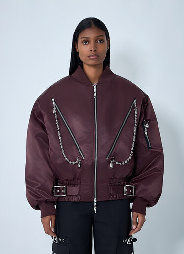 Helter Bomber Jacket Chopova Lowena Helter Bomber Jacket Brown cho0262008