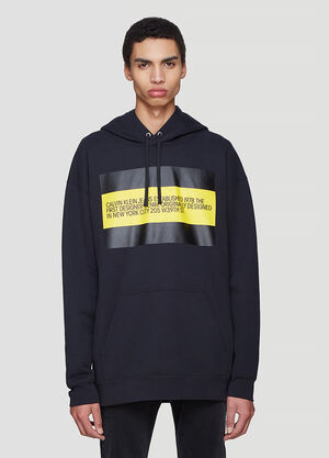 Calvin Klein Est 1978 Est. 1978 Logo Hooded Sweatshirt Black cke0136006