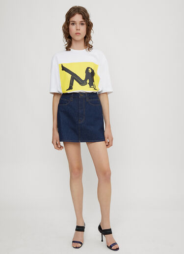 Denim Mini Skirt Calvin Klein Est 1978 Denim Mini Skirt Blue cke0234004