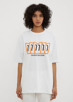Calvin Klein Est 1978 Modernist Crewneck T-Shirt White cke0234012