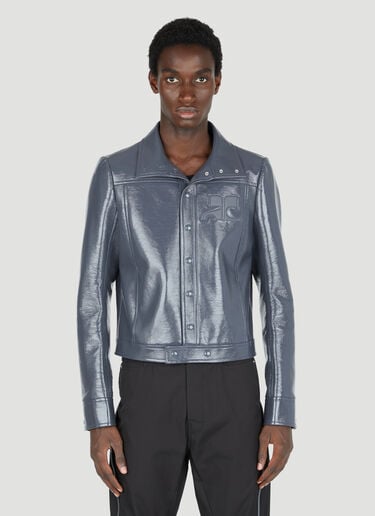 아이코닉 비닐 재킷 Courrèges 아이코닉 비닐 재킷 그레이 cou0154002