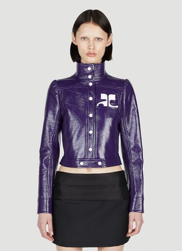 Vinyl Reedition Jacket Courrèges Vinyl Reedition Jacket Purple cou0252004