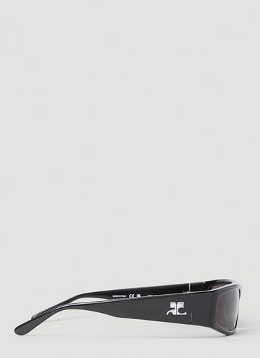Courrèges 테크 선글라스 블랙 cou0352004