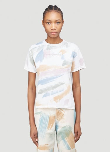 Paint Print T-Shirt Collina Strada Paint Print T-Shirt White cst0239009