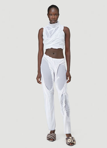 Wet-Look Pants DI PETSA Wet-Look Pants White dip0244006