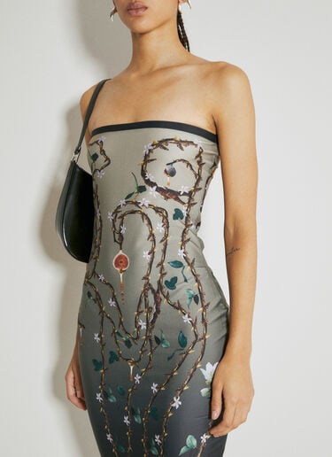 Fig Tree Print Maxi Dress DI PETSA Fig Tree Print Maxi Dress Black dip0254004