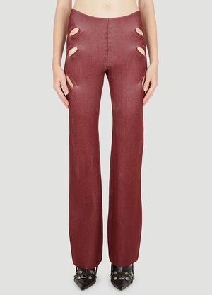 Dion Lee Lock Slit Pants Red dle0249005