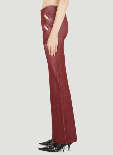 Lock Slit Pants Dion Lee Lock Slit Pants Red dle0249005