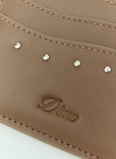 Dime Studded Cardholder Brown dmt0154029